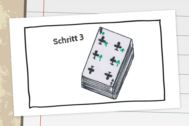 Schritt 3 Kartentricks